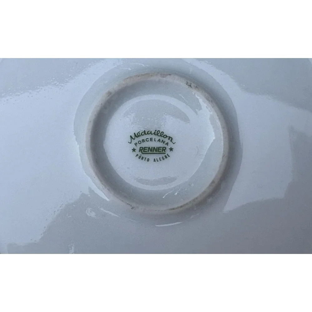 Vintage HTF Renner Medallion casserole dish orange op art design 1970's damage